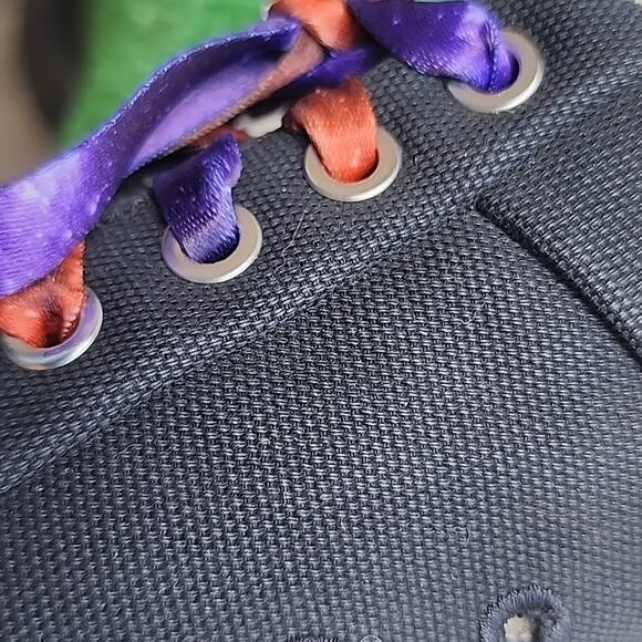 H&M X GOOD NEWS ALLDAY SNEAKERS GALAXY SHOELACES WOMEN'S SIZE 9 LIKE NEW - Picture 15 of 16